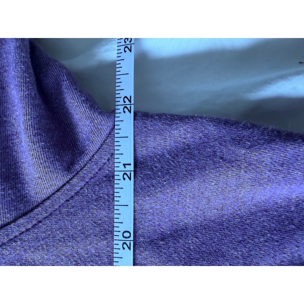 Button Down San Francisco Purple Heather Knit Polo Shirt Preppy - Picture 4 of 6